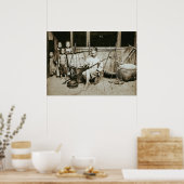 HINGWHA CITY中国1904写真制作楽器 ポスター (キッチン)