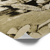 HINGWHA CITY中国1904 PHOTO Girls 食べGirls'S Rice ポスター (角)