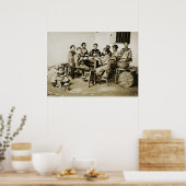 HINGWHA CITY中国1904 PHOTO Girls 食べGirls'S Rice ポスター (キッチン)