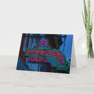 Hinkleのハンバーガーの印 カード