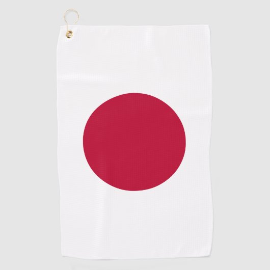 Hinomaru Rising Sun Japan Flag Golf Towels ゴルフタオル (正面)