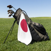 Hinomaru Rising Sun Japan Flag Golf Towels ゴルフタオル (グリーン)