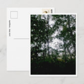 Hinter dem Regen – Regentropfen an der Scheibe Pos ポストカード (正面/裏面)