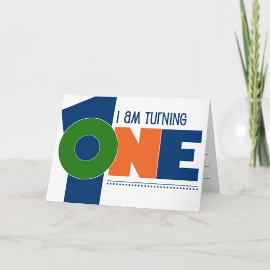 Hip 1st birthday party invitations 招待状 (正面)