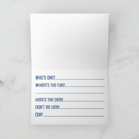 Hip 1st birthday party invitations 招待状 (内部)