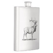 Hip flask with Deer / Flachmann mit Hirsch フラスク (右)
