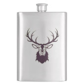 Hip flask with deer / Flachmann mit Hirsch フラスク (正面)