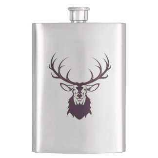 Hip flask with deer / Flachmann mit Hirsch フラスク