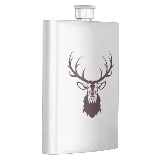 Hip flask with deer / Flachmann mit Hirsch フラスク (右)