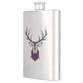 Hip flask with deer / Flachmann mit Hirsch フラスク (左)