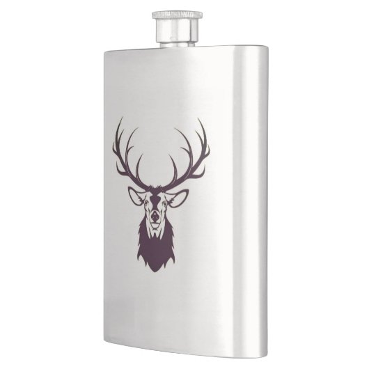 Hip flask with deer / Flachmann mit Hirsch フラスク (左)