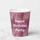 Hip Hip Hooray Abstract Art 紙コップ (裏面)