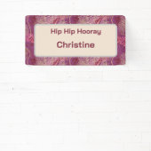 Hip Hip Hooray Adult Birthday 横断幕 (インサイチュ)