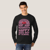 Hip Hip Hooray Happy 100th Day of School Bohemian Tシャツ (正面フル)