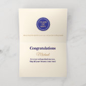 Hip Hip Hooray Nephew Graduation 箔グリーティングカード (内側レイダウン)