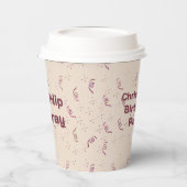 Hip Hip Hooray Ribbon and Confetti Birthday 紙コップ (左)