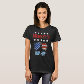 Hip Hop Accessories  USA Flag Hip Hop Saying Tシャツ (正面フル)