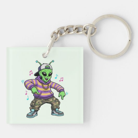 Hip Hop Alien キーホルダー (裏面)