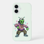 Hip Hop Alien Phone Case iPhone 16ケース (裏面)