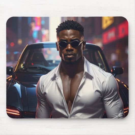 Hip Hop - American Rap Star -  マウスパッド (正面)