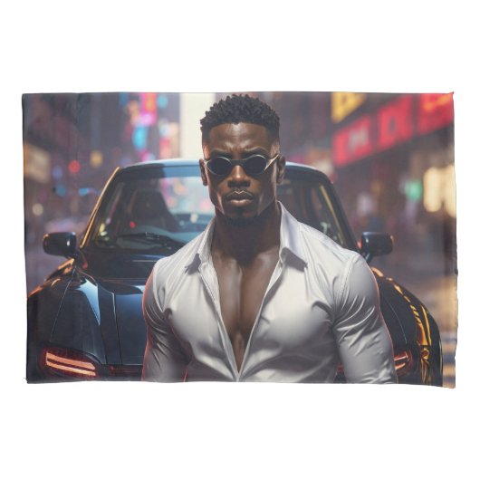 Hip Hop - American Rap Star -  枕カバー (正面)