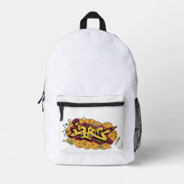 Hip Hop art graffiti backpack プリントバックパック