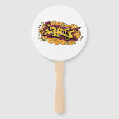 Hip hop art graffiti party confetti ハンドファン (裏面)