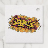 Hip hop art graffiti party confetti フェイバータグ (裏面)