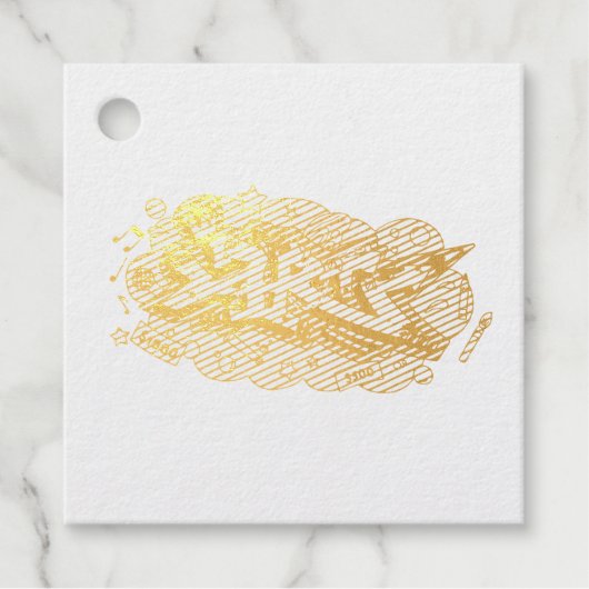 Hip hop art graffiti party confetti フェイバータグ (正面)