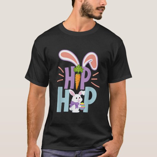 Hip Hop Bunny Easter Day  Tシャツ (正面)