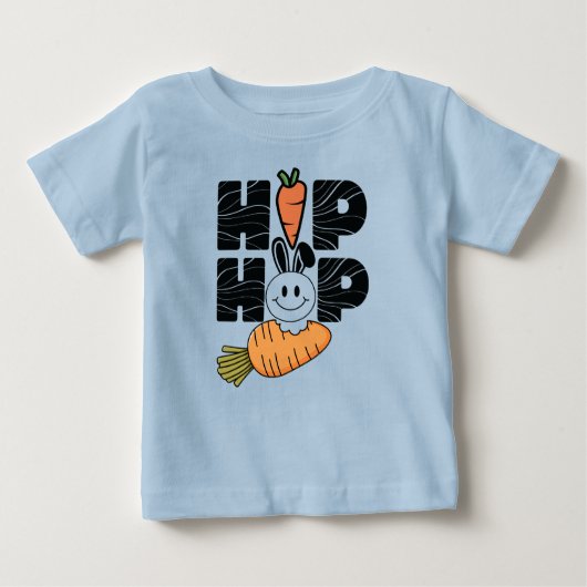 Hip Hop Bunny, Easter Family ベビーTシャツ (正面)