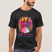Hip Hop Bunny With Sunglasses Cute Easter  Rabbit  Tシャツ (正面)