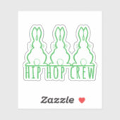 Hip Hop Crew Cute Bunnies シール (シート)