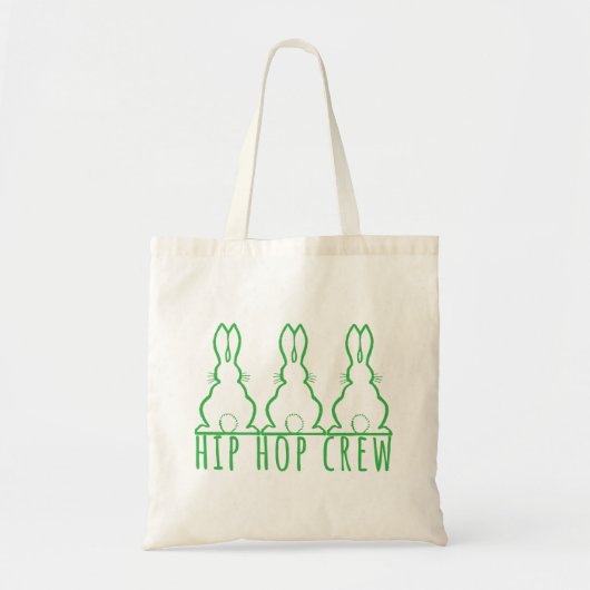 Hip Hop Crew Cute Bunnies トートバッグ (正面)