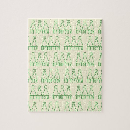 Hip Hop Crew Cute Bunny Rabbits ジグソーパズル (縦)