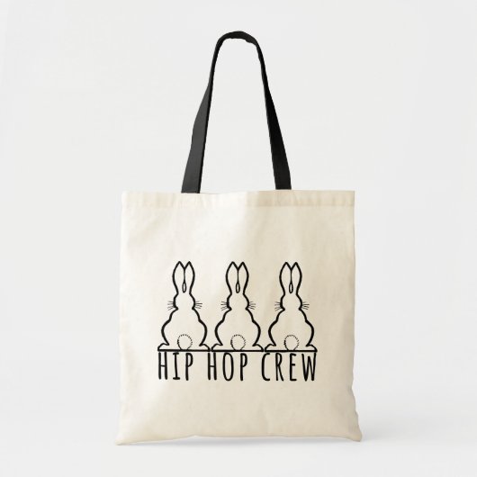 Hip Hop Crew Cute Bunny Rabbits トートバッグ (正面)