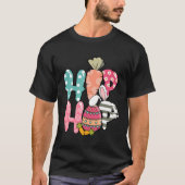 Hip Hop Easter Cute Easter Bunny Groovy Easter Day Tシャツ (正面)