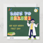 Hip Hop Hooray Happy First Day  招待状 (正面)