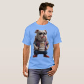 Hip Hop Inspired Cartoon Character in 3d Cute bul  Tシャツ (正面フル)