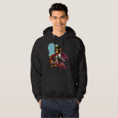 Hip-Hop Monkey on Wheels: Bold Streetwear for Tren パーカ (正面フル)