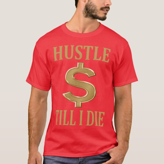 Hip Hop Music Rap Gangsta Ghetto Hood Hustle gift Tシャツ (正面)