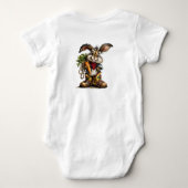 Hip Hop Rabbit  ベビーボディスーツ (裏面)