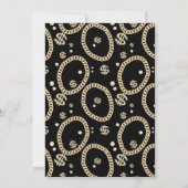 Hip Hop Rap Music Gold Link Chain 90's Birthday 招待状 (裏面)