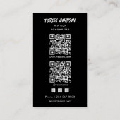 Hip Hop Rapper Songwriter Signer Photo QR Code 名刺 (裏面)