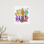 hip hop, retro, vintage ポスター (キッチン)