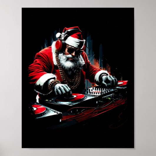 Hip Hop Santa Dj Christmas 1  ポスター (正面)