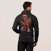 Hip Hop Skeleton Graphic Tee パーカ (裏面フル)