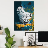 Hip Hop, Steet-Dance, Breakdancer ポスター (ホームオフィス)