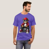 Hip Hopeddy Bear Rap Music friend family Tシャツ (正面フル)