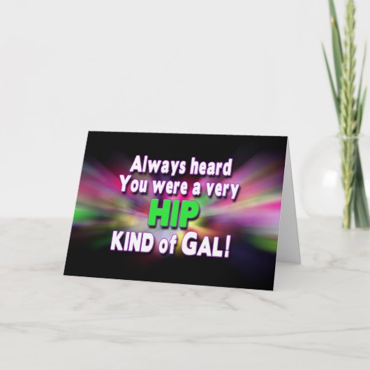 HIP REPLACEMENT GET WELL CARD - FEMALE カード (正面)